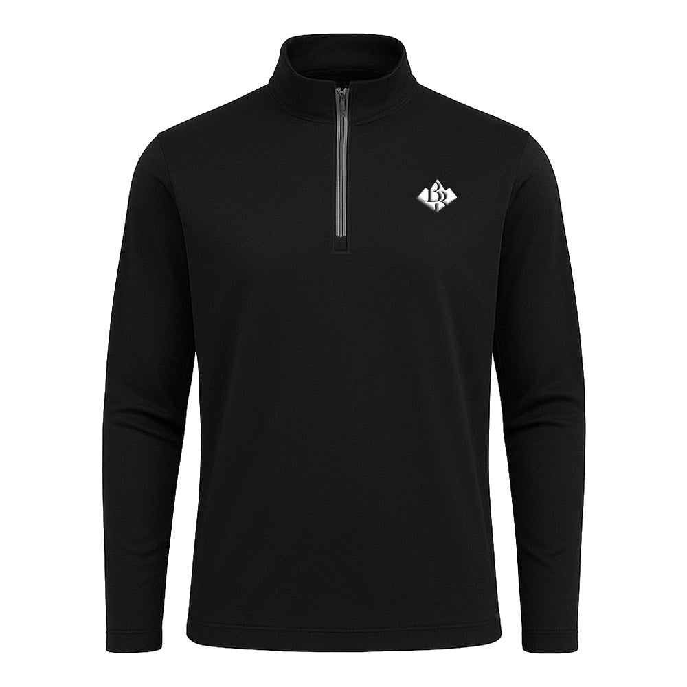 Benjamin Bowers Performance Quarter-Zip, lightweight and moisture-wicking, ideal for office or sports.