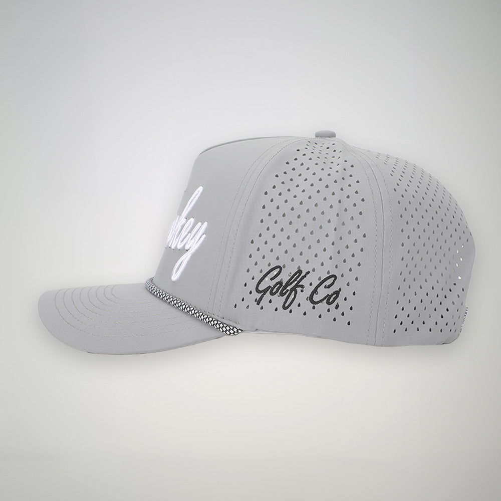 The Signature Grey Rope Hat,Introducing The Signature--a partner to have on the course! With its breathable polyester fabric and water-resistant finish, this hat is built to last with attention