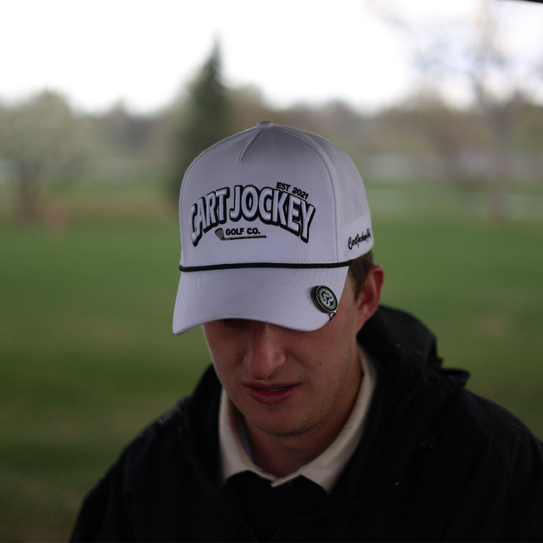 Caddie White Rope Hat,The Caddie hat is the perfect choice for outdoor play. Its breathable fabric and water-resistant rope keep you cool and dry while providing an athletic fit and super